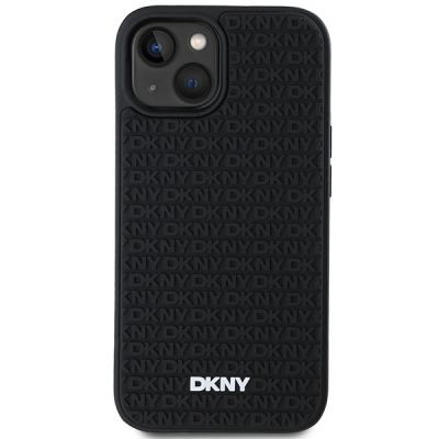 3. DKNY 3D Rubber Repeat Pattern case for iPhone 15 Plus - black