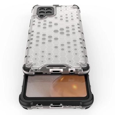 11. Honeycomb Case armor cover with TPU Bumper for Samsung Galaxy A42 5G green