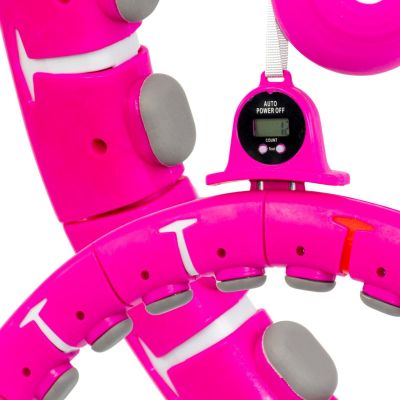 27. HULA HOP WITH MASSAGER, WEIGHTS AND COUNTER FUCHSIA ENERO FIT