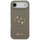 3. Guess Silicone Big 4G Script Case for iPhone Air - Brown