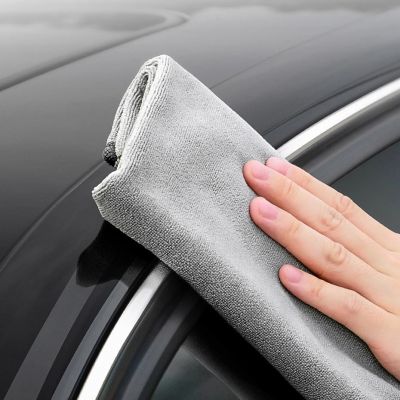 12. Baseus 2 x Microfiber Car Drying Towel Microfiber 40cm x 40cm Gray (CRXCMJ-0G)