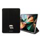 4. Karl Lagerfeld Saffiano Karl Head Book Cover for iPad Pro 11" - Black