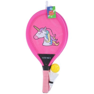 5. JUMBO KID EDDY TOYS BADMINTON TENNIS SET - UNICORN