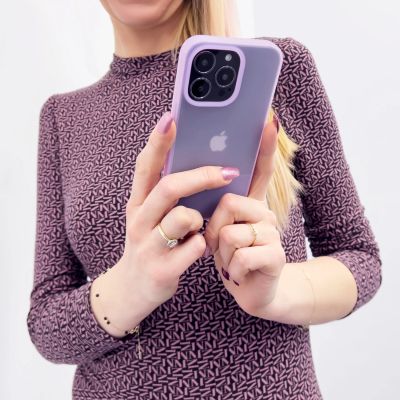 14. Kingxbar Plain Series case cover for iPhone 13 Pro silicone cover pink