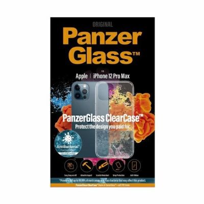 3. PanzerGlass ClearCase antibacterial case for iPhone 12 Pro Max - transparent