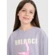 4. Oversized T-shirt with print for girls 4F 4FJRSS25TTSHF2646-25S