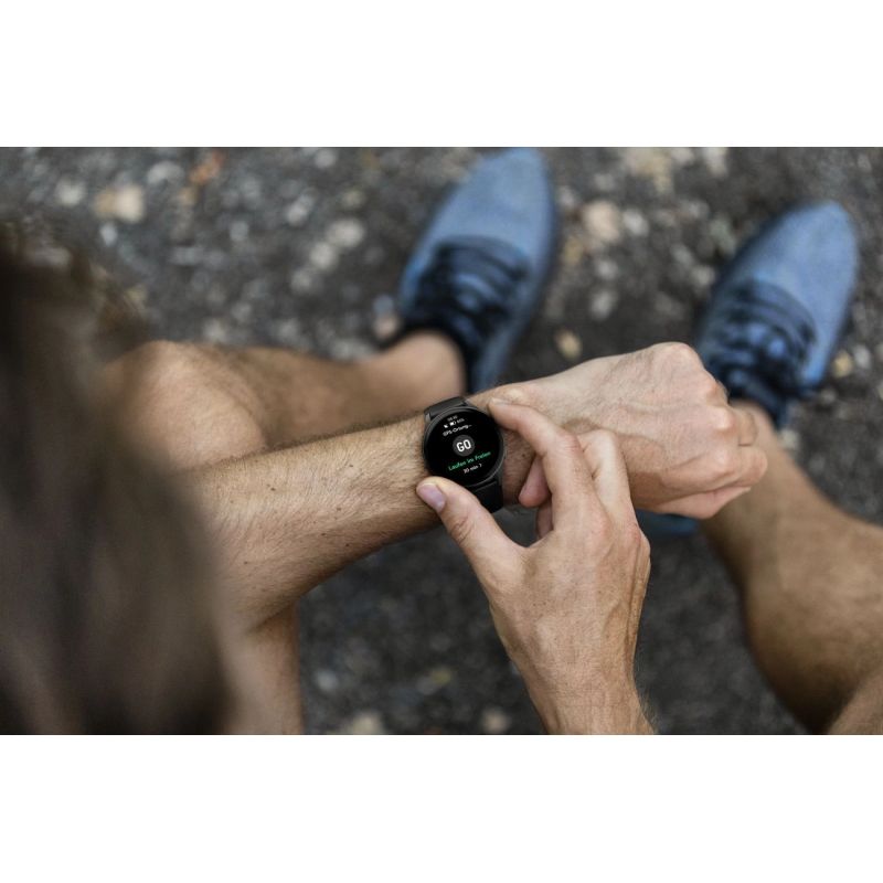 12. Hama 8900 GPS AMOLED Smartwatch 1.43" with Silicone Strap - Black