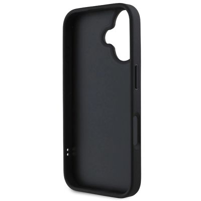 7. DKNY Quilted Stack Logo iPhone 16 Case - Black