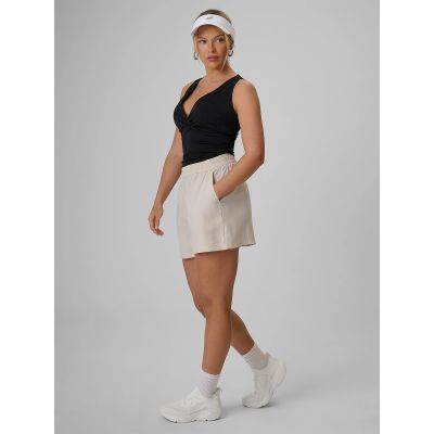 4. Women's slim top with gathers 4F 4FRSS26TSLEF321-20S