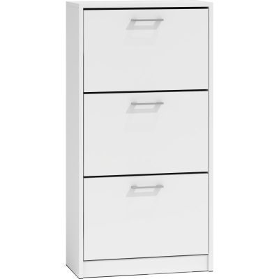 2. PAULA WHITE SHOE CABINET