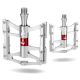 Rockbros JT410 4.10 4 Bearing Bicycle Pedals - Silver