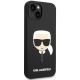4. Karl Lagerfeld Silicone Karl's Head MagSafe case for iPhone 14 Plus - black