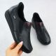 9. Women’s black leather wedge shoes Rieker 47253-00