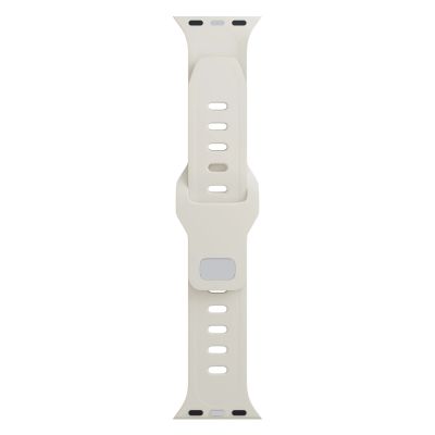10. 3mk Silicone Watch Strap for Apple Watch 38/40/41 mm - white