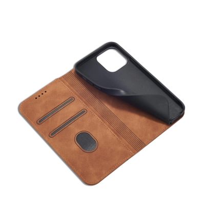 6. Magnet Fancy Case Case for iPhone 13 Pro Max Pouch Card Wallet Card Holder Brown