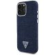 2. Guess Denim Triangle Logo MagSafe iPhone 16 Pro Max Case - Blue
