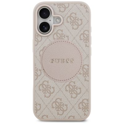 3. Guess 4G Circle Classic Logo MagSafe Case for iPhone 17 - Pink