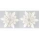 5. SNOWFLAKE BAUBLE PENDANT 2 PCS PATTERN 12 ARMS