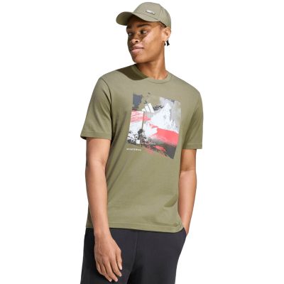 Men's adidas Memories of Sport Outdoor Graphic T-shirt khaki KC7098