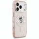 4. Karl Lagerfeld IML Choupette Sketch Logo MagSafe Case for iPhone 17 Pro - Pink