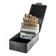 HSS-TiN metal drill bits 1.0-13.0 mm, set of 25