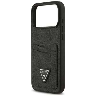6. Guess 4G nauble Card Triange Case for iPhone 18 Pro Max / 17 Pro Max – black