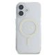 3. Guess IML Glitter Circle MagSafe iPhone 16 Case - Clear
