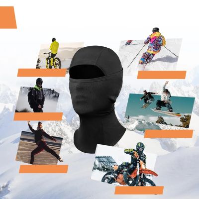 6. Qunature 13230023010 ski balaclava bike motorcycle balaklava size M - black