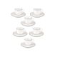 LA PORCELLANA BIANCA TERESA Set of 6 cups with saucer - 90 ml
