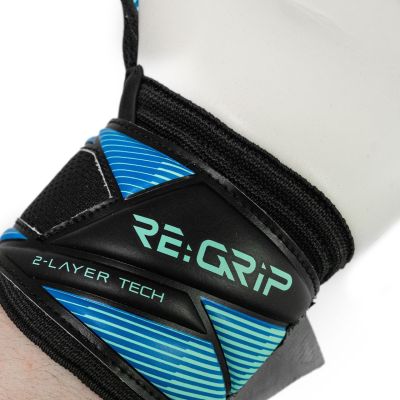 5. Reusch Attrakt RE:GRIP NC Goalkeeper Gloves Black-Blue 5670535 7272