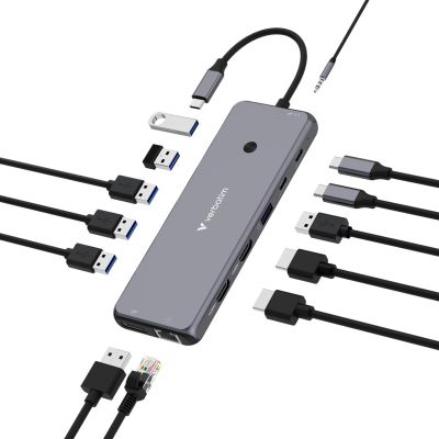 6. Verbatim CMH-13 USB-C Dock/Replicator (32153)