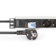 18. Digitus Aluminum 7-way socket strip with automatic switch