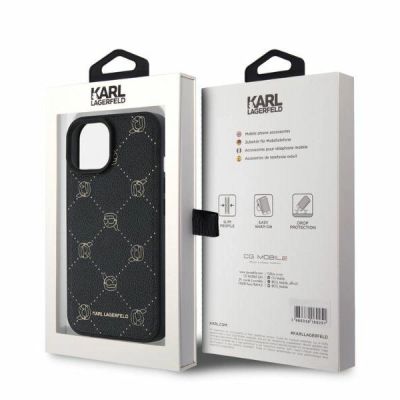 4. Karl Lagerfeld Magsafe Karl Head iPhone 15 Case - Black