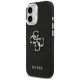 10. Guess Grained Big 4G Classic Logo case for iPhone 17 - black