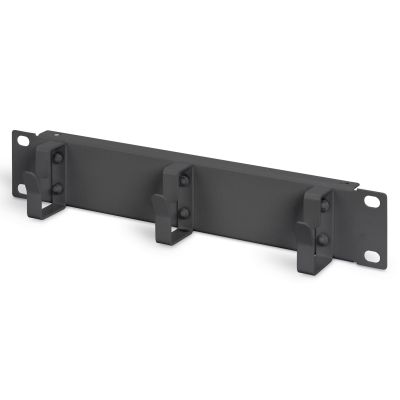 6. 10" network kit: 12U wall-mounted cabinet, shelf, power strip, 8-port switch, Cat.6 panel, black