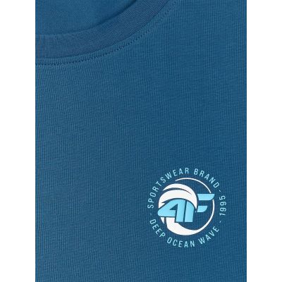 6. Men's regular sleeveless T-shirt with print 4F 4FRSS26TSLEM366-10S
