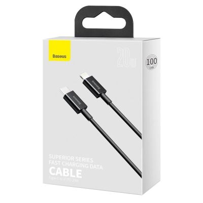 5. Baseus Superior Series USB-C / Lightning PD 20W 1 m cable - black
