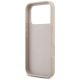 7. Guess Leather 4G Triangle Strass MagSafe Case for iPhone 18 Pro / 17 Pro - Pink