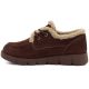 7. Brown leather shoes lined with sheepskin, Vinceza FIO27-67022