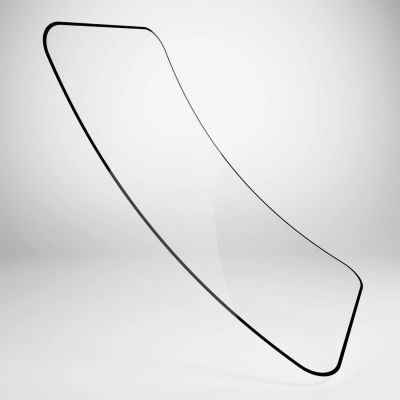 2. Puro Flexible Glass D3O Hybrid Glass with Black Frame for iPhone 16 / iPhone 15 / iPhone 15 Pro