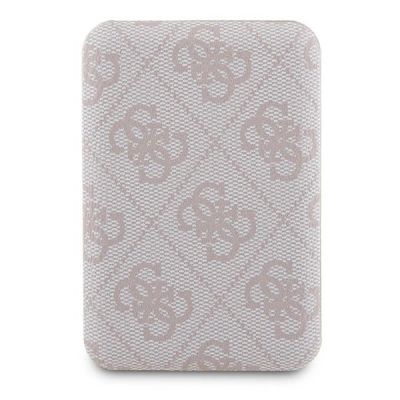 2. Guess Powerbank inductive 15W GUPB5FP4EMGP 5000mAh pink/pink 4G Leather Metal Logo MagSafe