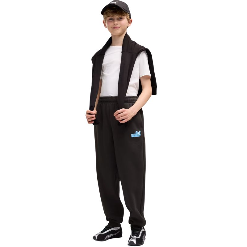 5. Puma ESS Logo Lab Relaxed Kids’ Trousers Black 694675 01