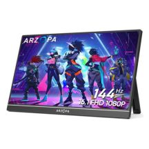 Arzopa Z1FC computer monitor 40.9 cm (16.1") 1920 x 1080 px Full HD LCD Black