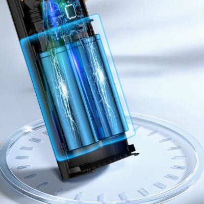 13. Wozinsky WPEP-8000 compressor, electric pump, 8000mAh power bank, flashlight - black