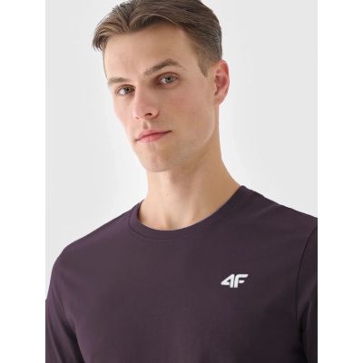 3. Men's cotton T-shirt 4F 4FWSS25TTSHM3096-50S