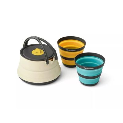 5. Ultralight collapsible cook set with kettle SEA TO SUMMIT Frontier UL for 2 people/3 pieces