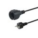 Equip 112183 Power Cable Black 10m CEE7/7 CEE7/3