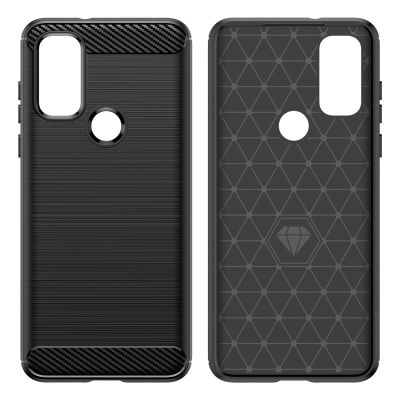 5. Carbon Case Flexible Cover Sleeve Motorola Moto G Play 2022 black