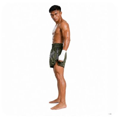 3. Men’s Thai Shorts ARMY GREEN V2 COMBATWEAR | DBX Bushido