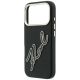 6. Karl Lagerfeld Smooth Big Resin Signature Logo Case for iPhone 18 Pro / 17 Pro - Black